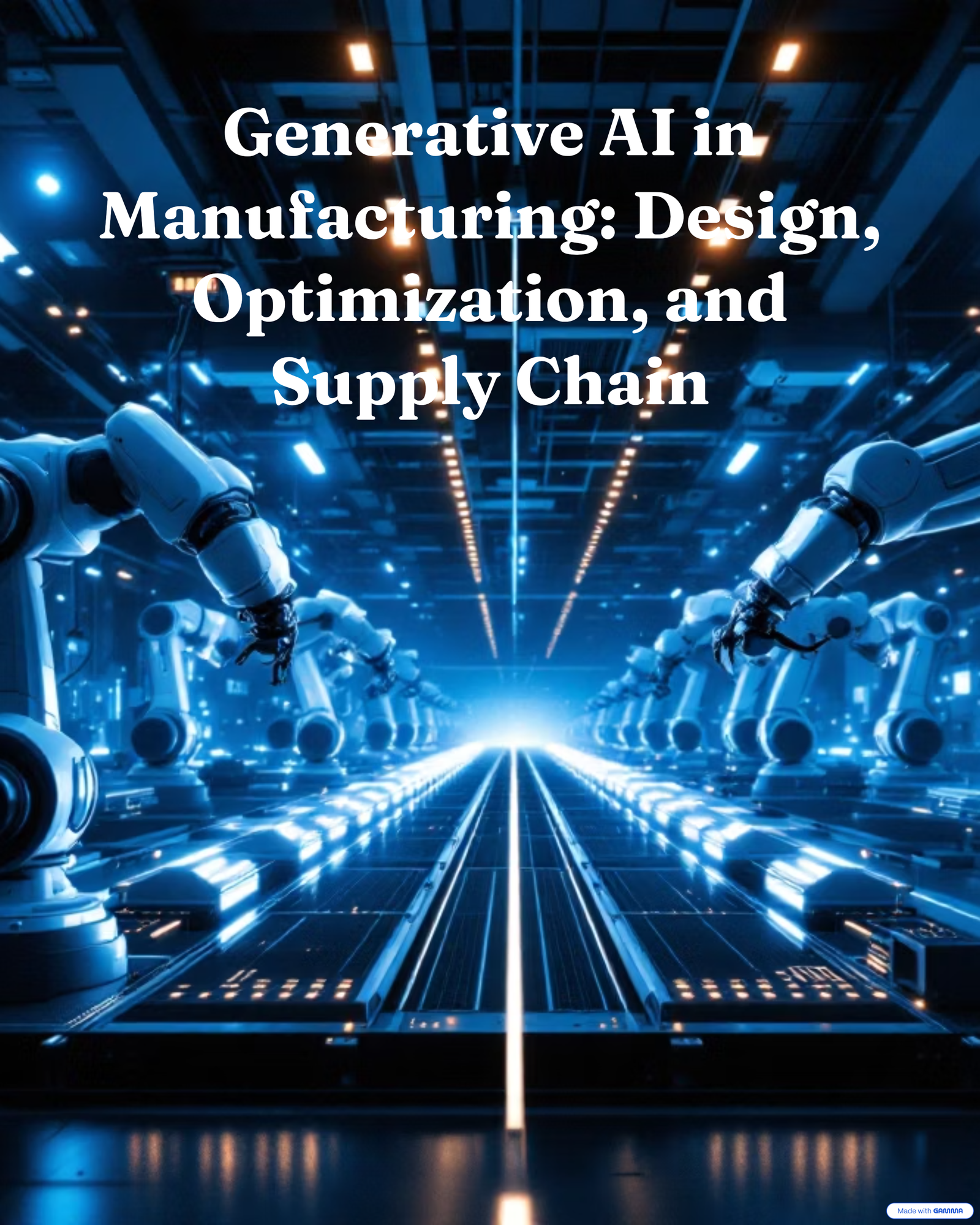 Generative AI in Manufacturing: Design, Optimization, and Supply Chain