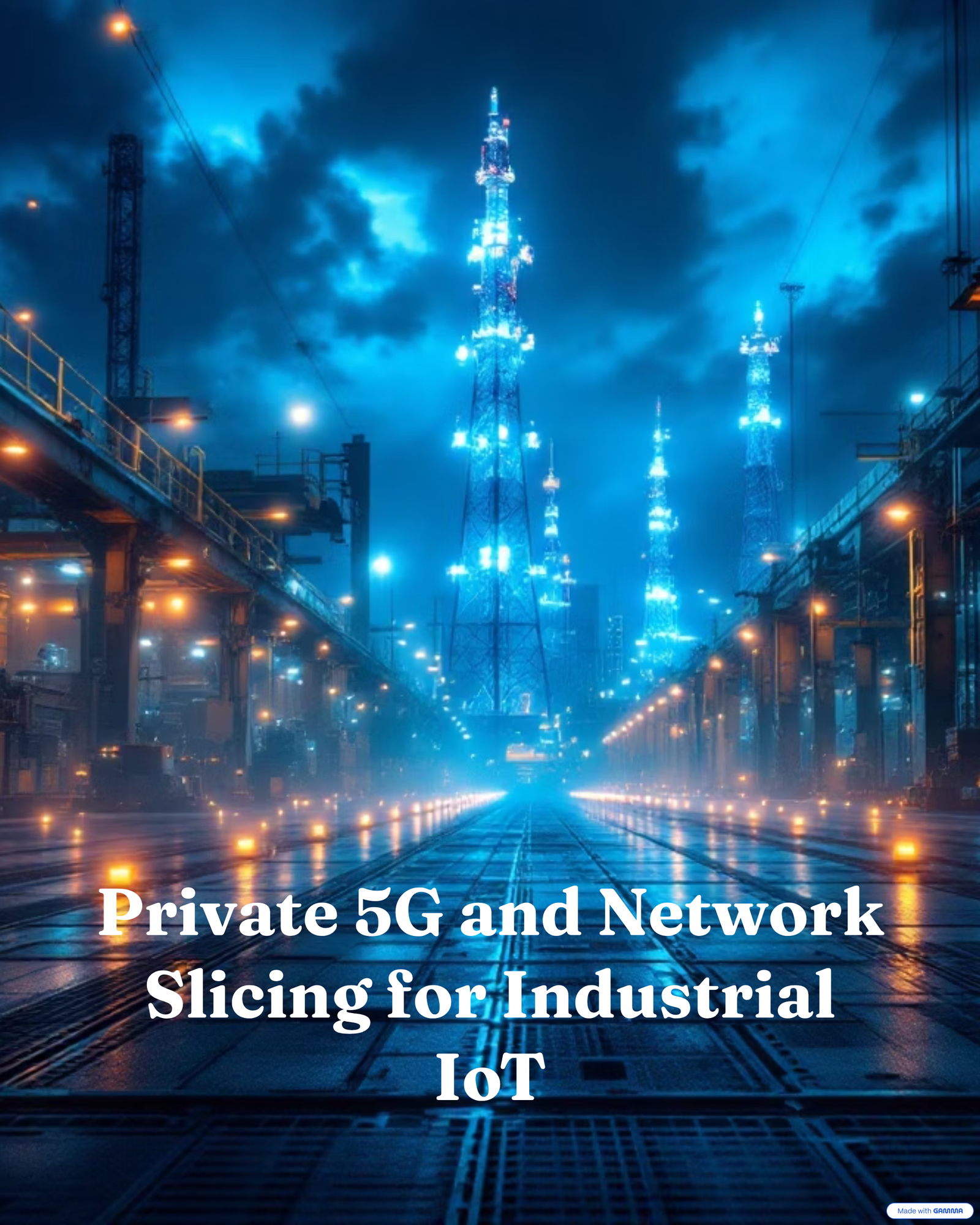 Private 5G and Network Slicing for Industrial IoT