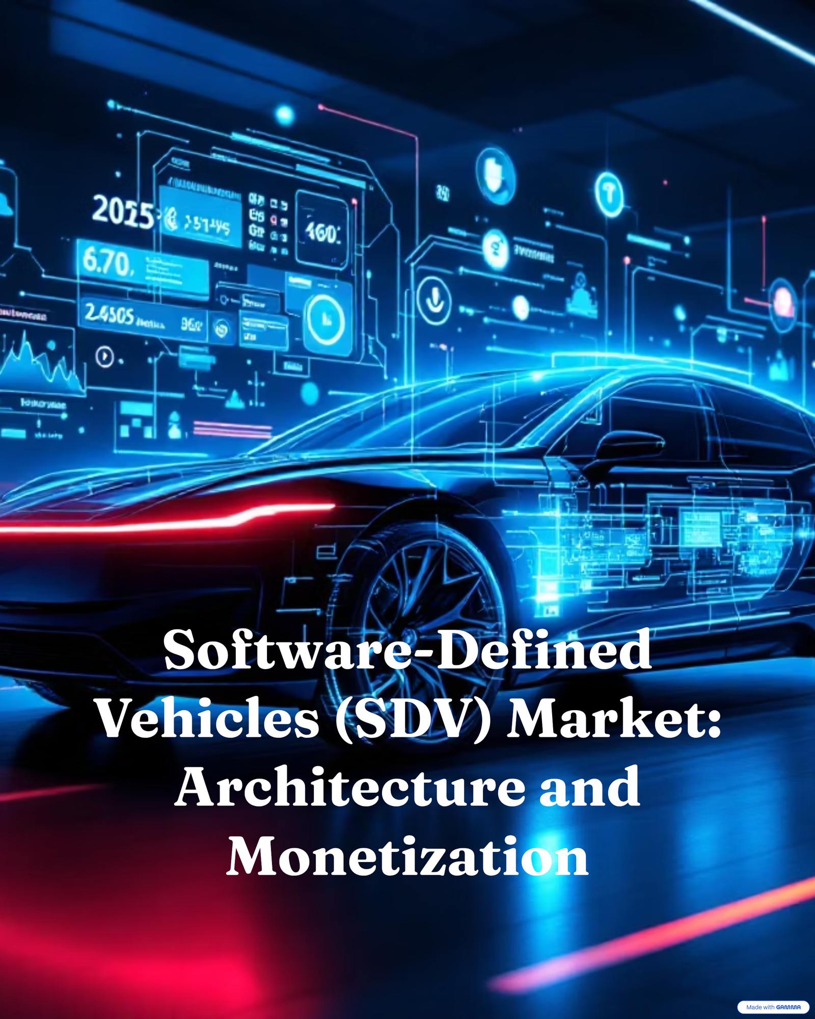 Software-Defined Vehicles (SDV) Market: Architecture and Monetization